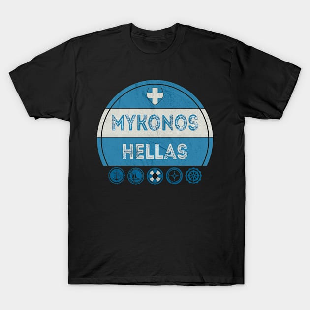 Mykonos Hellas Greece Souvenir T-Shirt by RegioMerch